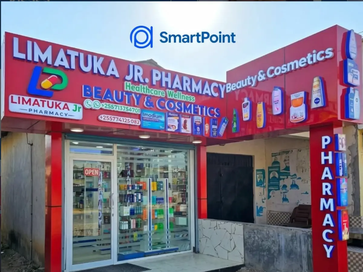 A pharmacy storefront running SmartPoint